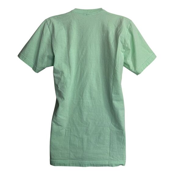 American Apparel Pin Up Girl Graphic Light Green Tee Shirt Size S - Picture 3 of 7